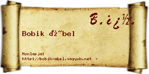Bobik Ábel névjegykártya